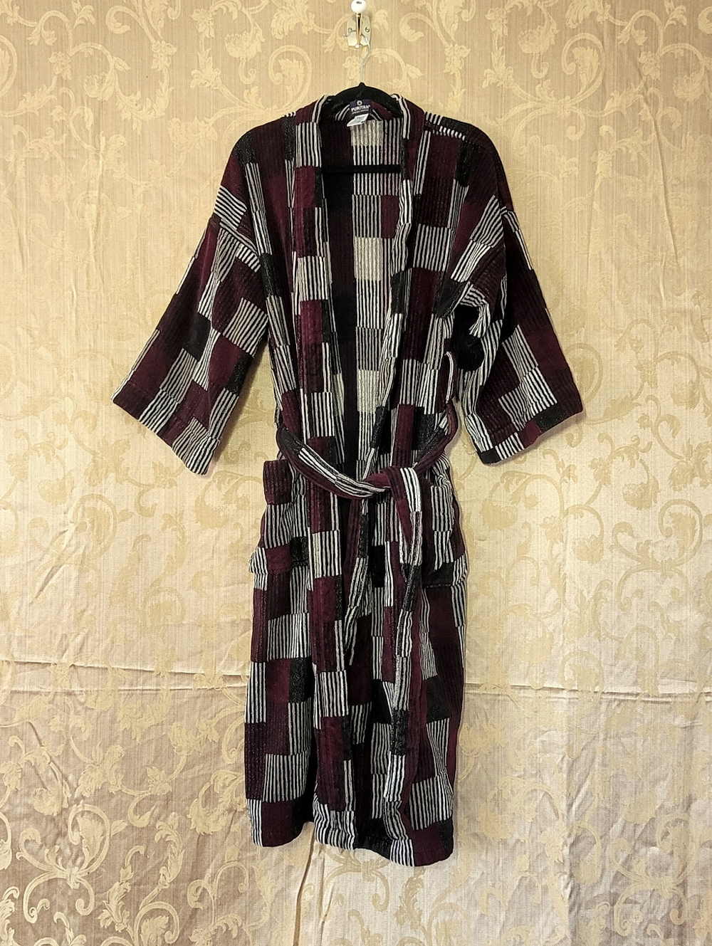 Vintage Puritan 100% Cotton Heavy Thick Plush Terricloth Housecoat Robe Gown